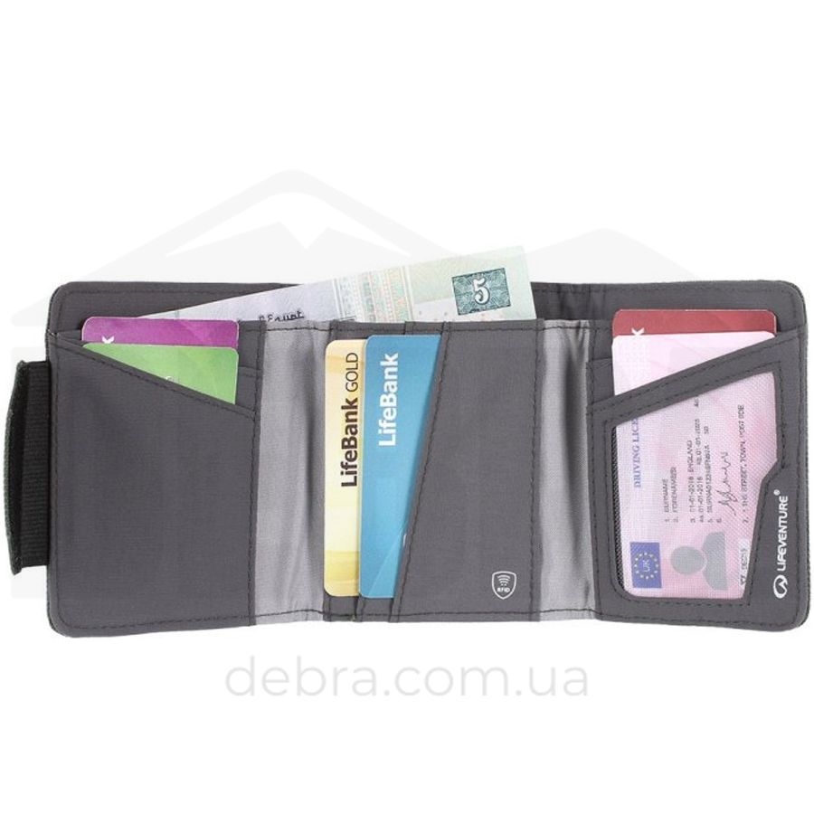 Lifeventure гаманець Recycled RFID Wallet grey 68731 фото