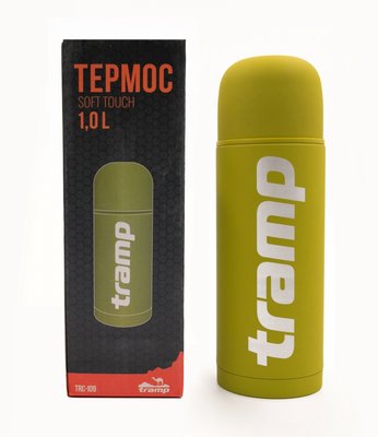 Термос Tramp Soft Touch 1 л жовтий TRC-110-khaki фото