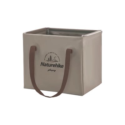 Складний контейнер для води з ПВХ Naturehike CNH22SN002, 20л, світло-коричневий 6927595795132 фото