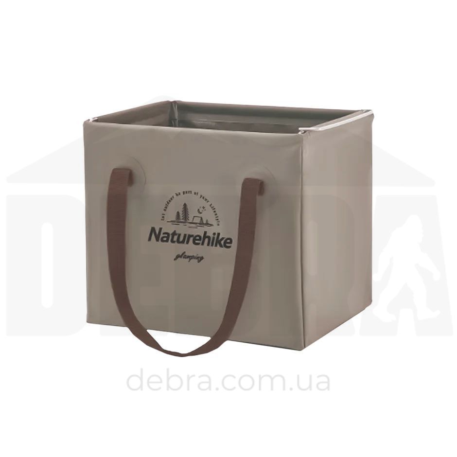 Складний контейнер для води з ПВХ Naturehike CNH22SN002, 20л, світло-коричневий 6927595795132 фото