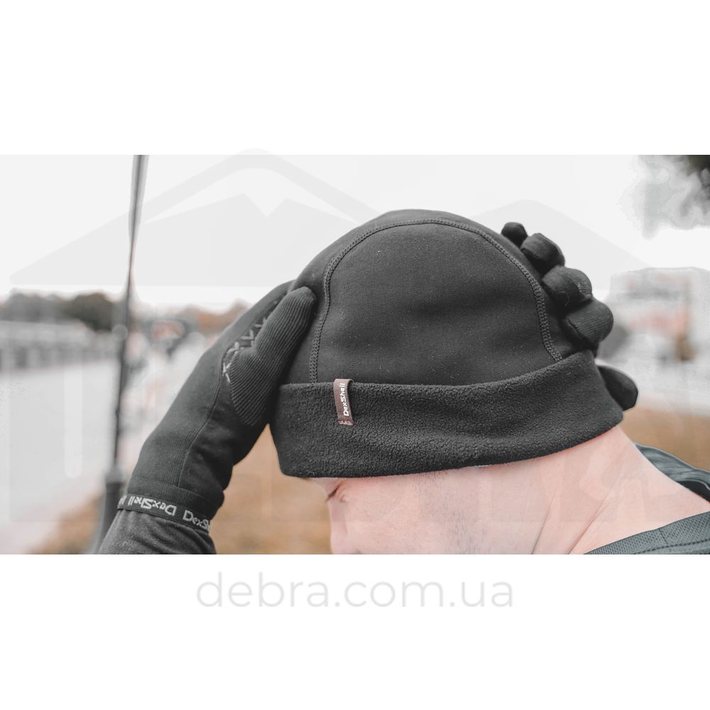 Шапка водонепроникна Dexshell Watch Hat, р-р L/XL, чорна DH9912BLKLXL фото