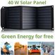 Портативний зарядний пристрій сонячна панель Bresser Mobile Solar Charger 40 Watt USB DC (3810040) 930149 фото 9