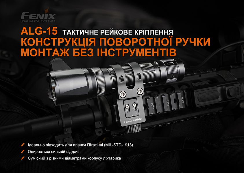 Кріплення на зброю для ліхтарів Fenix ALG-15 ALG-15 фото