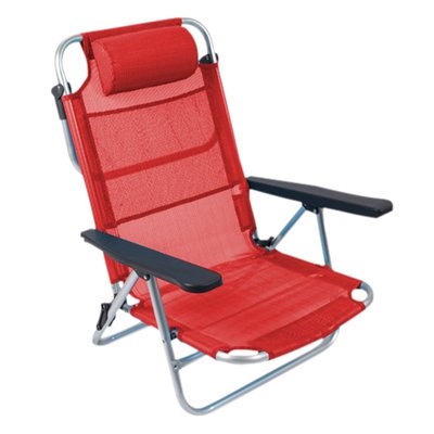 Крісло розкладне Bo-Camp Monaco Red (1204798) DAS301462 фото