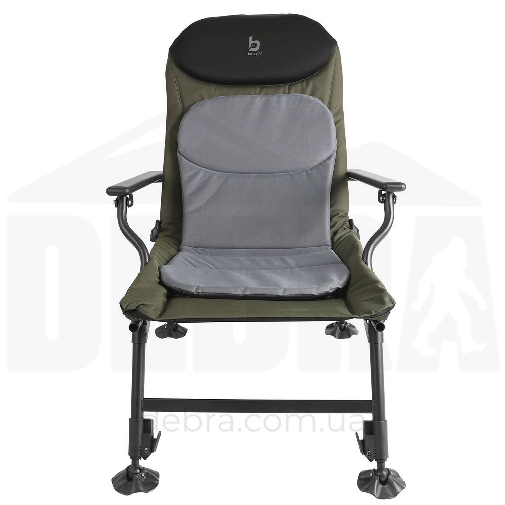 Крісло розкладне Bo-Camp Carp Black/Grey/Green (1204100) DAS301460 фото