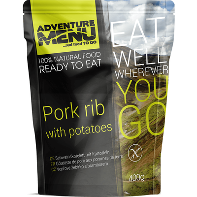 Свиняче ребро з відвареною картоплею Adventure Menu Pork rib with potatoes AM 686 фото