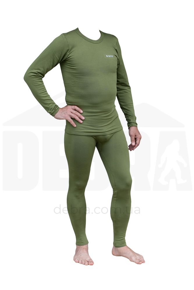Термобілизна чоловіча Tramp Warm Soft комплект (футболка+штани) олива UTRUM-019-olive, UTRUM-019-olive-2XL UTRUM-019-olive-2XL фото