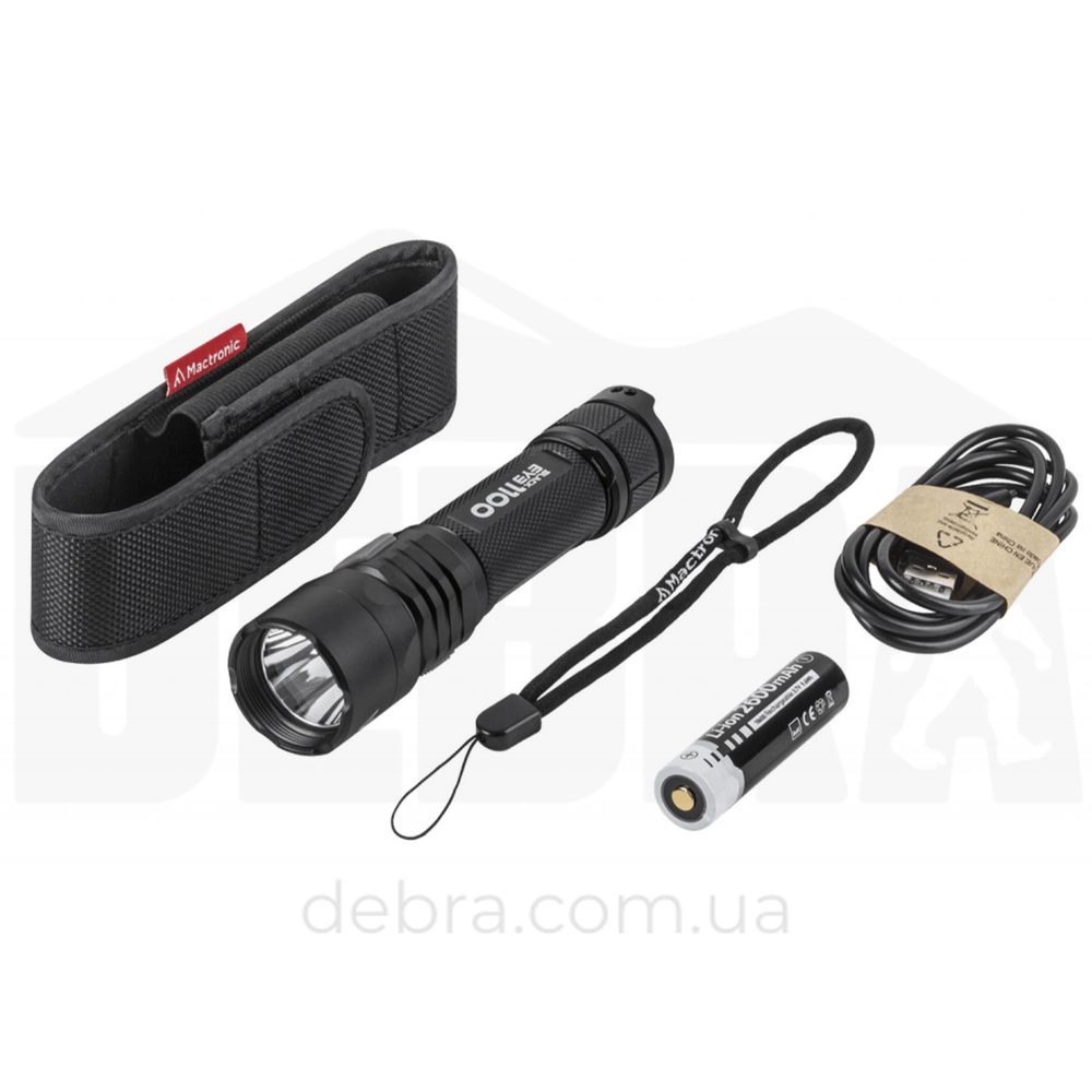 Ліхтар тактичний Mactronic Black Eye 1100 (1100 Lm) USB Rechargeable (THH0043) DAS301498 фото