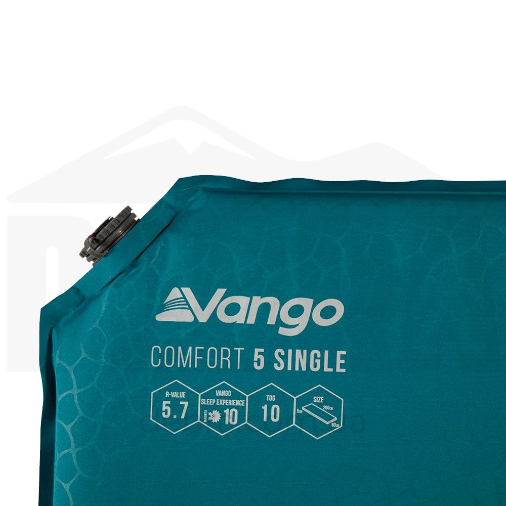 Коврик самонадувающий Vango Comfort 5 Single Bondi Blue (SMQCOMFORB36A11) 929162 фото