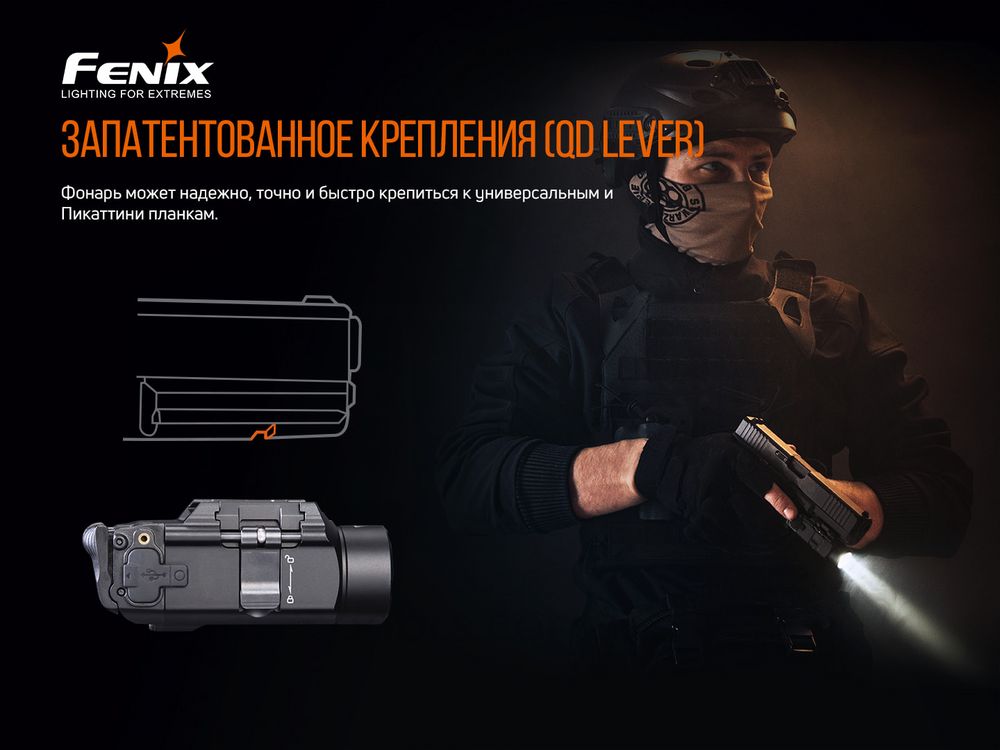 Пістолетний ліхтар Fenix GL19R GL19R фото