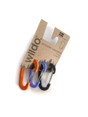 Набір карабінів WILDO Carabiner Set, Orange, Blueberry, Dark grey,  89883 фото
