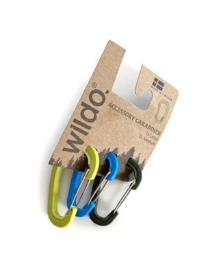 Набір карабінів WILDO Carabiner Set, Lime, Light blue, Olive 89884 фото