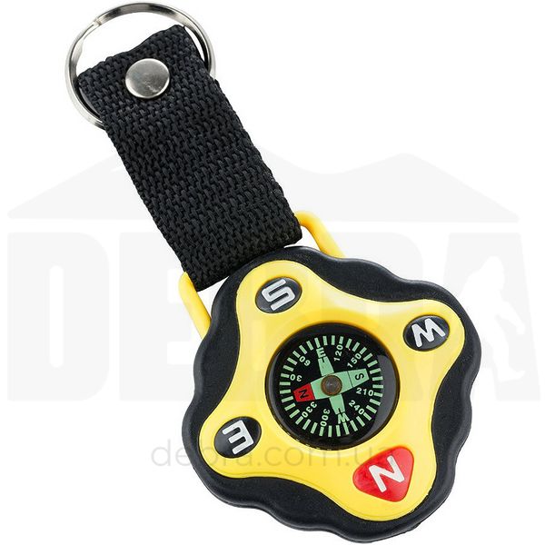 Munkees 3155 брелок-компас Key Fod Compass black-yellow 3155-BY фото