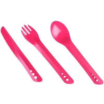 Lifeventure виделка, ложка, ніж Ellipse Cutlery pink 75016 фото