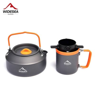 Набір кавового посуду Widesea Camping Outdoor, чайник, чашка, фільтр 2000925818849 фото