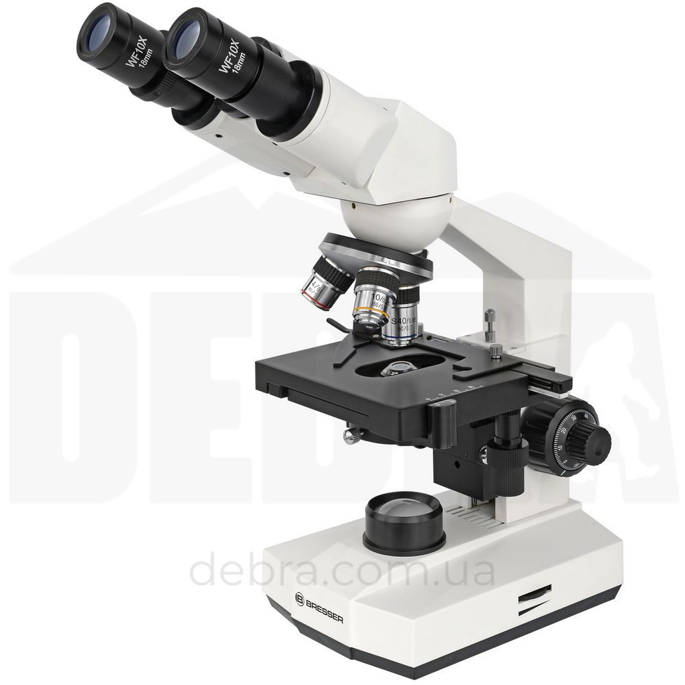 Мікроскоп Bresser Erudit Basic Bino 40x-400x з адаптером для смартфона (5102200) 922746 фото