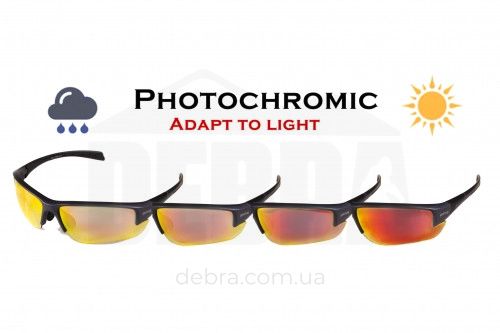 Окуляри фотохромні (захисні) Global Vision Hercules-7 Photochromic Anti-Fog (G-Tech™ red), фотохромні дзеркальні червоні 1ГЕР724-91 фото