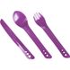 Lifeventure виделка, ложка, ніж Ellipse Cutlery purple 75014 фото