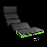 Сонячний портативний зарядний пристрій з бездротовою зарядкою KILNEX SOLAR POWER BANK 16000 mAh 