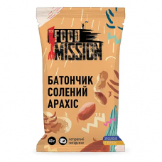 Батончик соленый арахис Food Mission