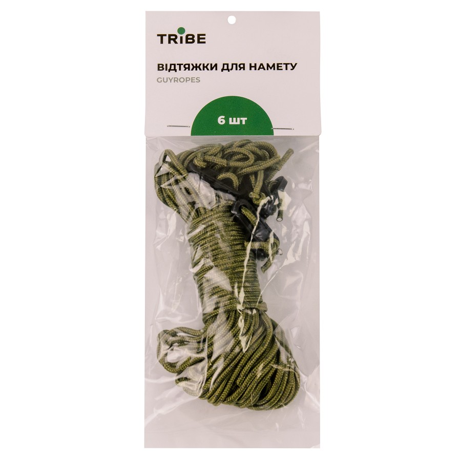 Комплект відтяжок для намету Tribe Guyropes T-AZ-0010-green