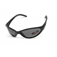 Окуляри поляризаційні BluWater Venice Polarized (gray) сірі в чорній глянцевій оправі