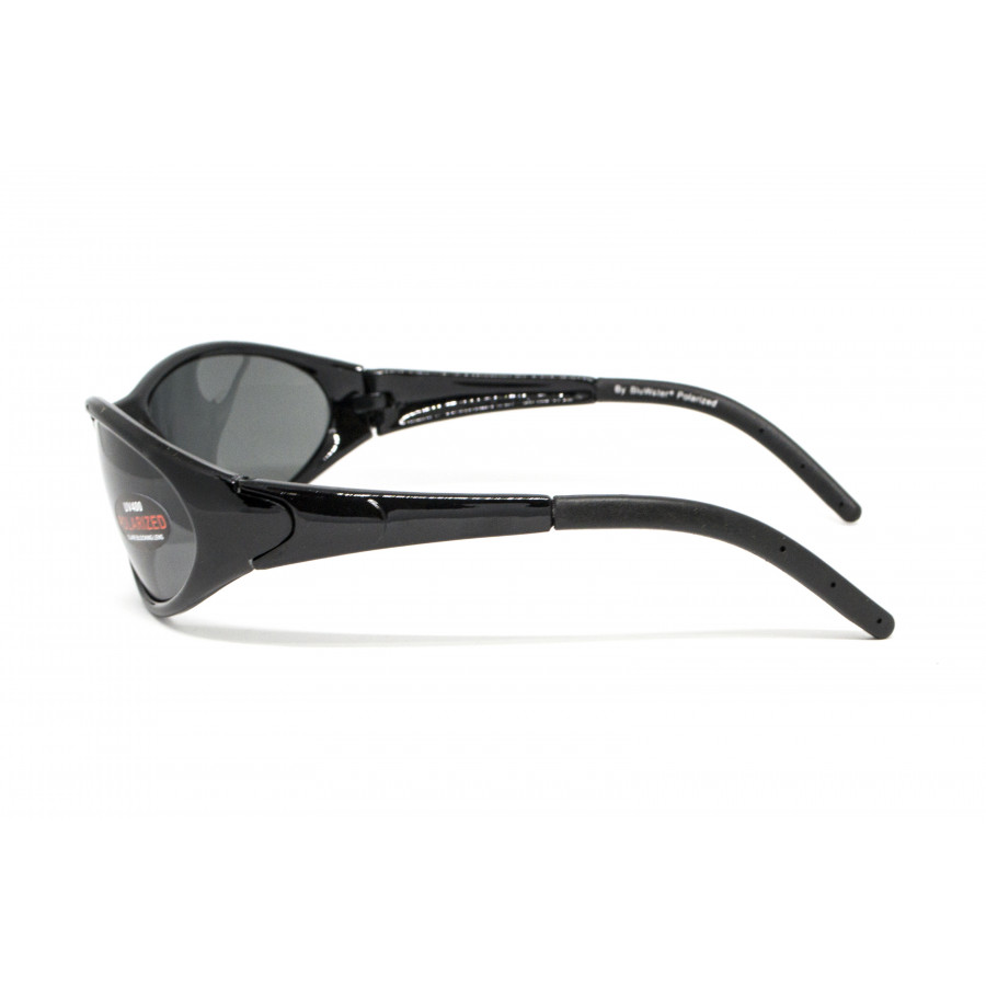 Окуляри поляризаційні BluWater Venice Polarized (gray) сірі в чорній глянцевій оправі