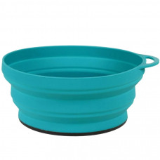 Lifeventure тарілка Silicone Ellipse Bowl teal