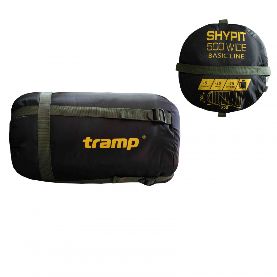 Спальний мішок Tramp Shypit 500XL ковдра з капюш лівий olive 220/100 UTRS-062L