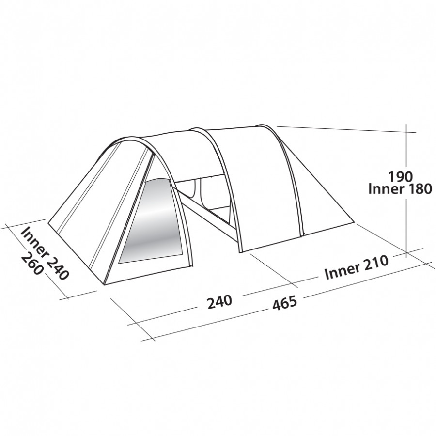 Намет чотиримісний Easy Camp Galaxy 400 Steel Blue (120413)