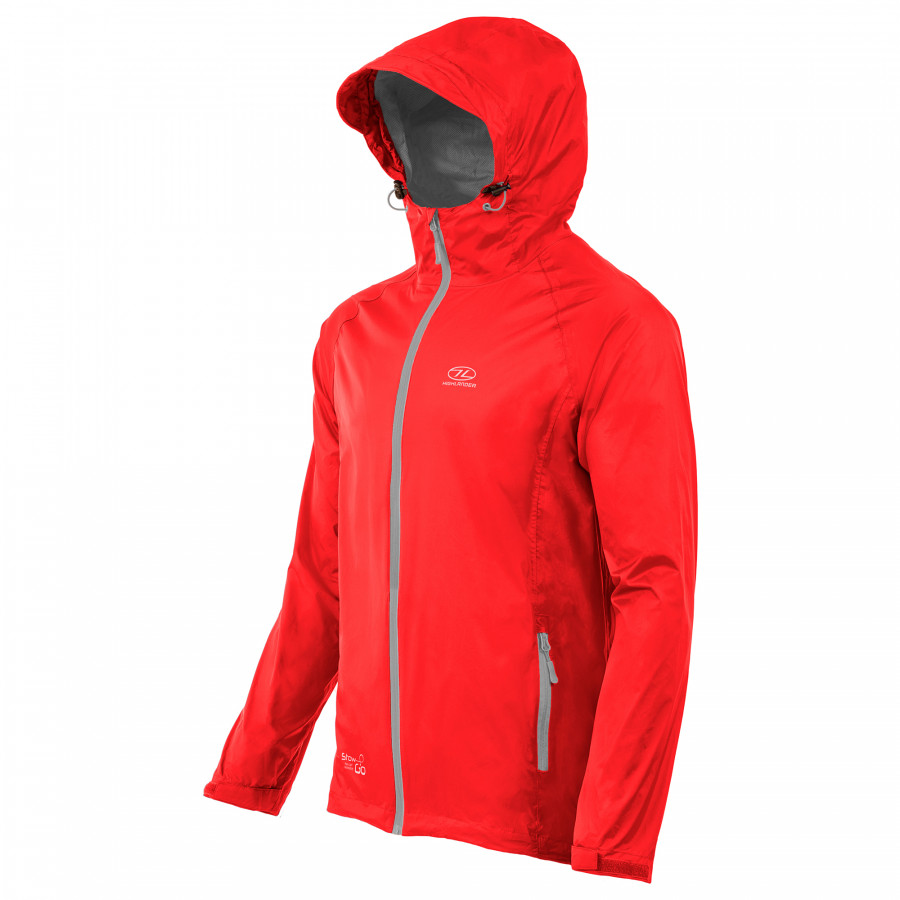 Вітрівка чоловіча Highlander Stow & Go Pack Away Rain Jacket 6000 mm Red XL (JAC077-RD-XL)