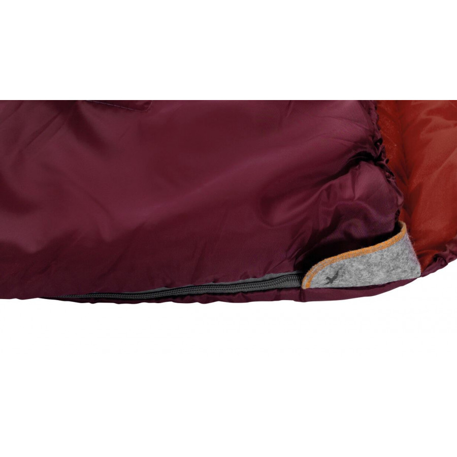 Спальний мішок Easy Camp Nebula (7/2°C), 180 см - Left Zip, Red, M