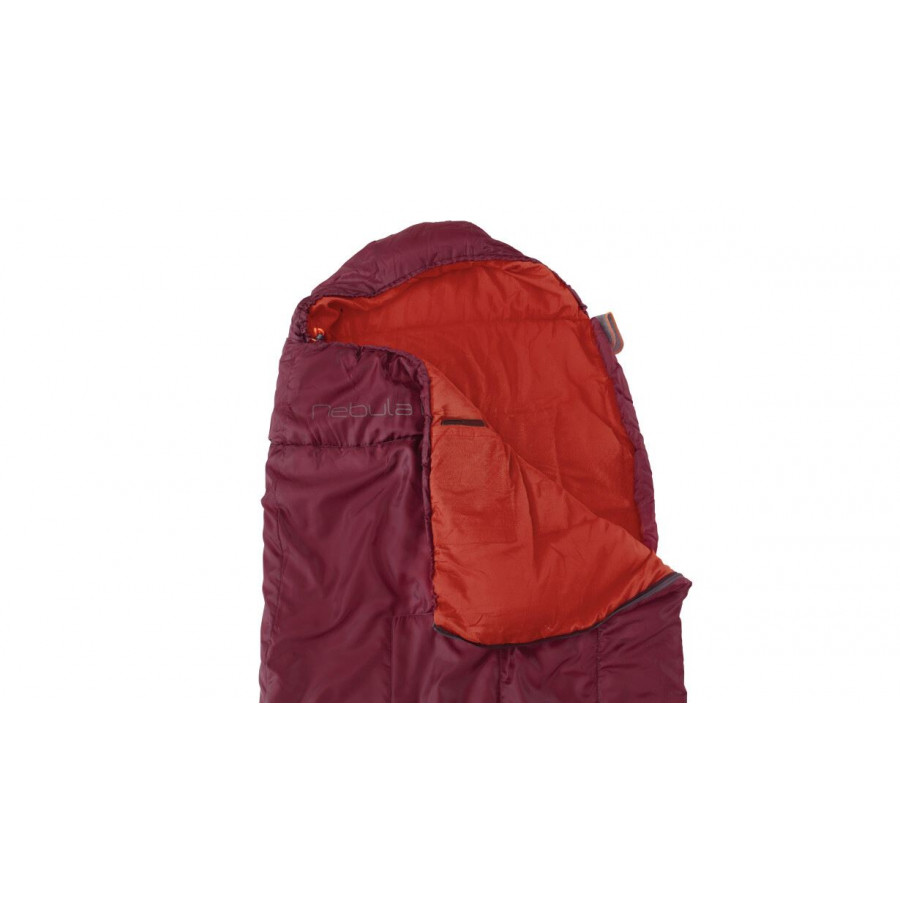 Спальний мішок Easy Camp Nebula (7/2°C), 180 см - Left Zip, Red, M