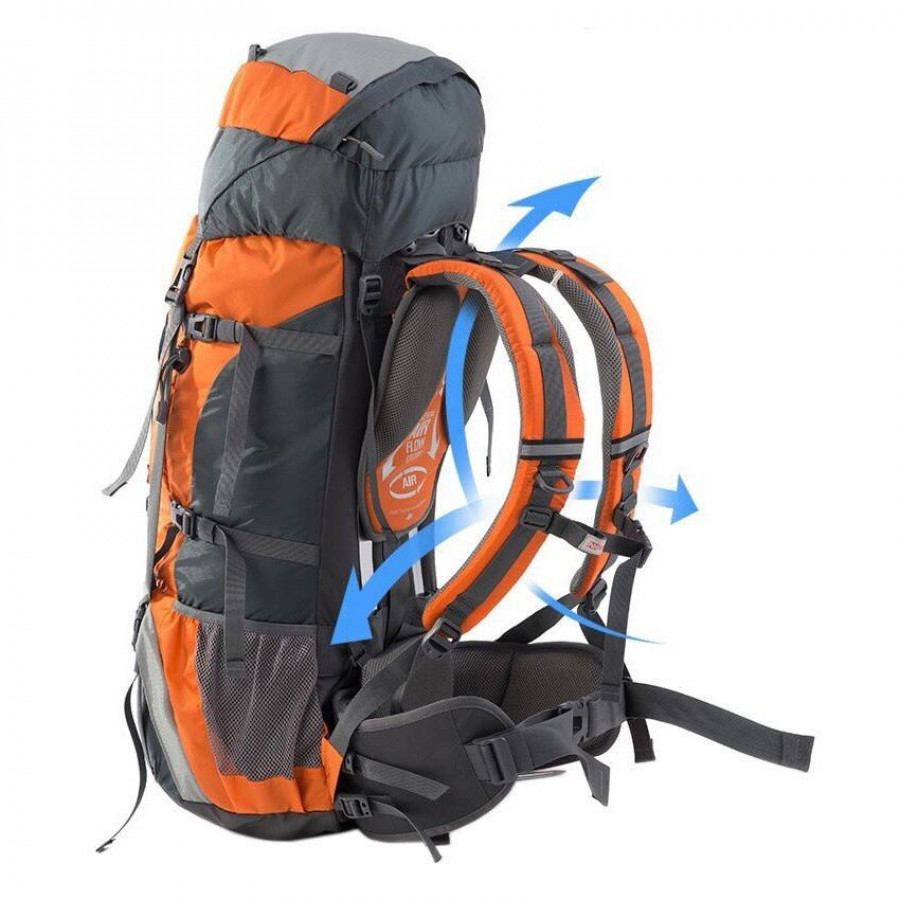 Рюкзак туристичний Naturehike NH70B070-B, 70 л + 5 л, помаранчевий