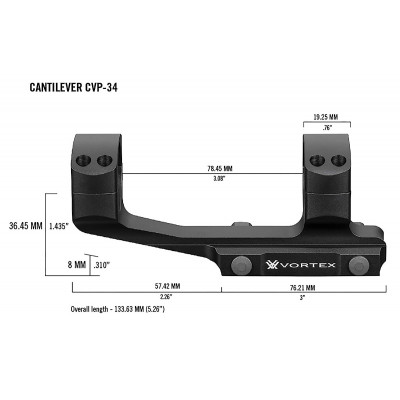 Кріплення Vortex Pro 34mm Cantilever mount (CVP-34)