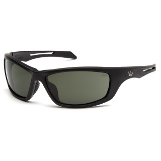 Захисні окуляри Venture Gear Tactical Howitzer Black (forest gray) Anti-Fog, чорно-зелені в чорній оправі