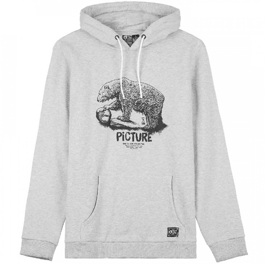 Picture Organic толстовка Bear D-S Hoody grey melange M