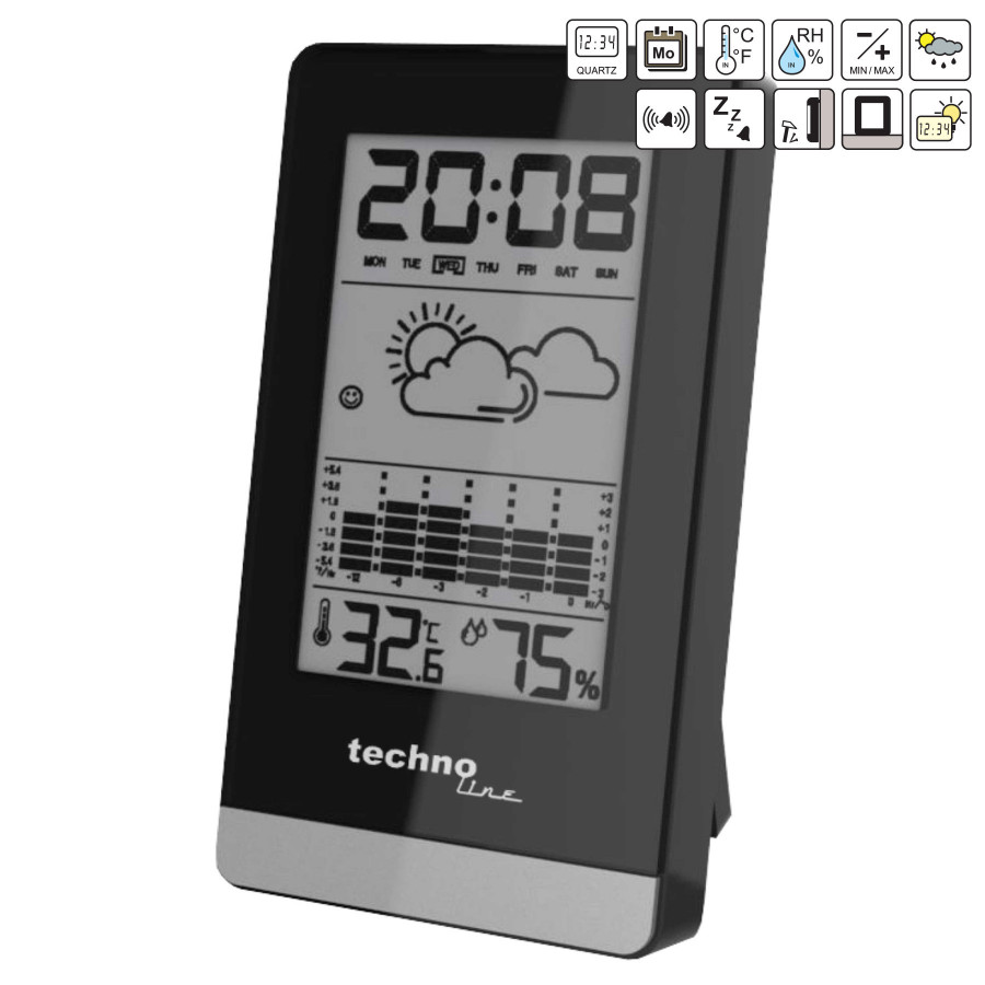 Метеостанція Technoline WS9125 Black (WS9125)