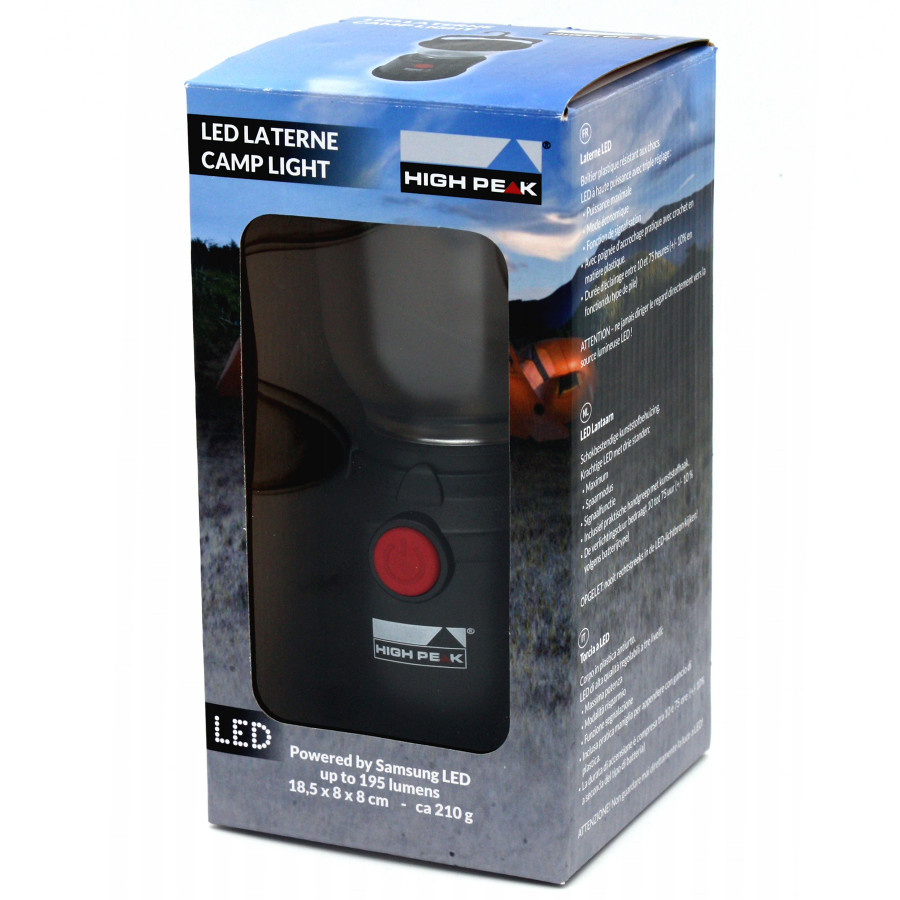 Ліхтар кемпінговий High Peak LED Lantern Camp Light Black (41483)