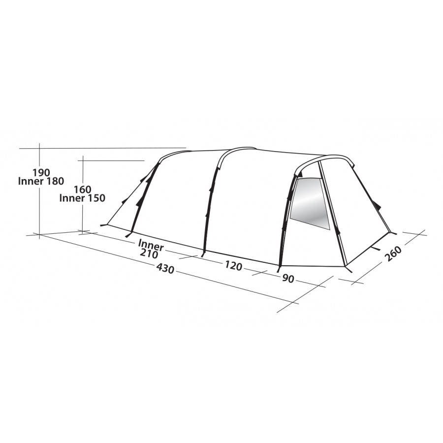 Намет чотиримісний Easy Camp Huntsville 400 Green/Grey (120406)