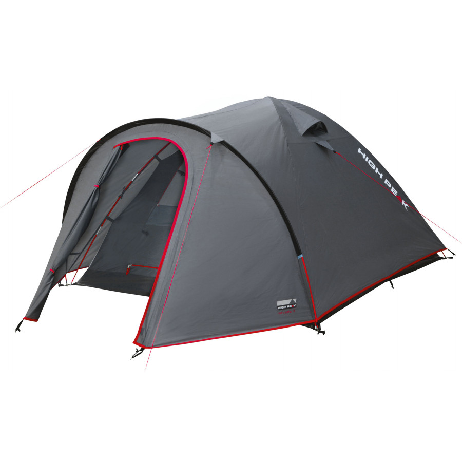 Намет тримісний High Peak Nevada 3 Dark Grey/Red (10202)