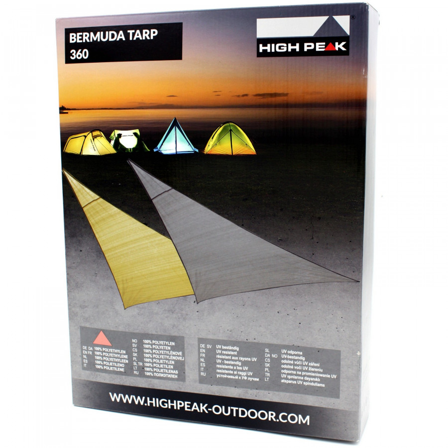 Тент High Peak Bermuda Tarp 360 Grey (10019)