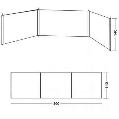 Тент пляжний Easy Camp Windscreen Granite Grey (120330)