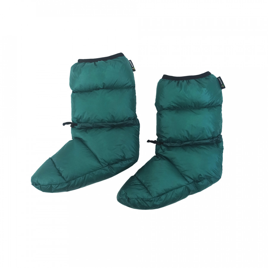 Пухові шкарпетки-чуні ROCK FRONT Hot Feet Ultralight - М - смарагдовий