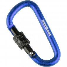 Munkees 3246 карабін D with Screw Lock 6 mm x 60 mm dark blue