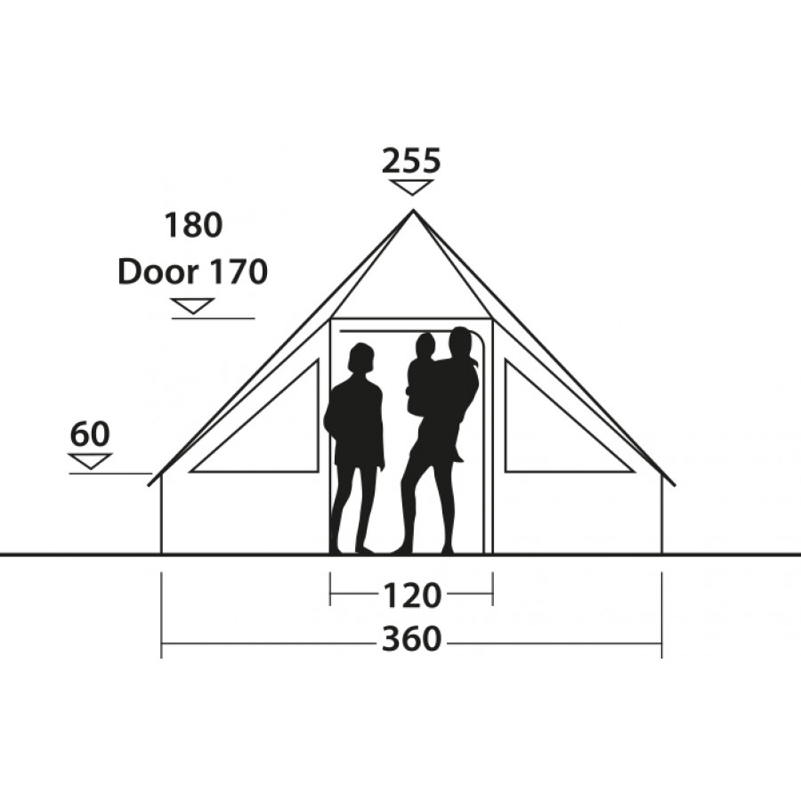 Намет десятимісний Easy Camp Moonlight Cabin Grey (120444)