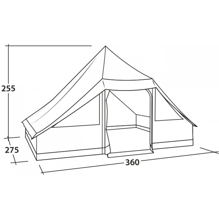 Намет десятимісний Easy Camp Moonlight Cabin Grey (120444)