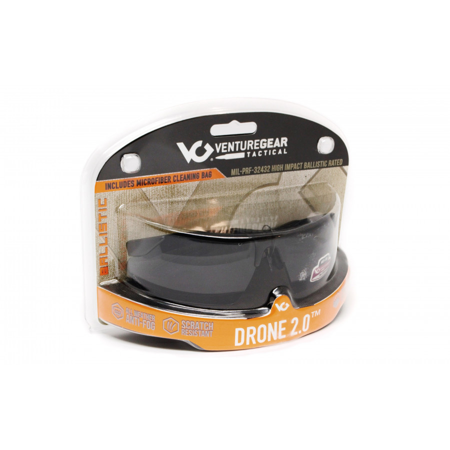 Захисні окуляри Venture Gear Tactical Drone 2.0 Green (clear) Anti-Fog, прозорі в зеленій оправі