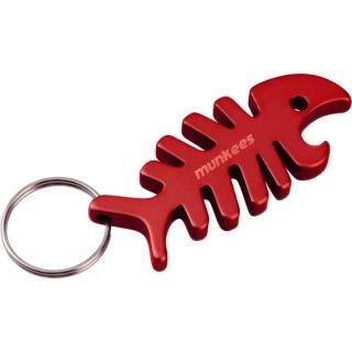 Munkees 3428 брелок відкривачка Fish Bone red