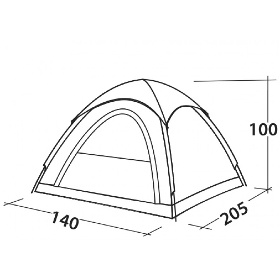 Намет двомісний Easy Camp Comet 200 Rustic Green (120404)